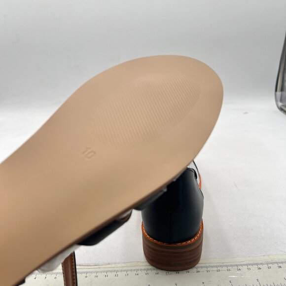 FSJ Black Closed Toe Low Block Heel Woven Roman Ankle Strap Hollow Caged Sandals - Picture 6 of 8